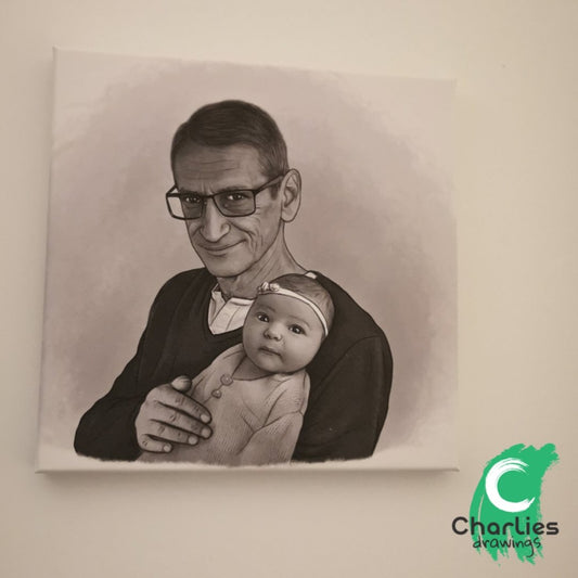 Creating Portraits from Separate Photos - Charlies drawings - Charlie's Drawings