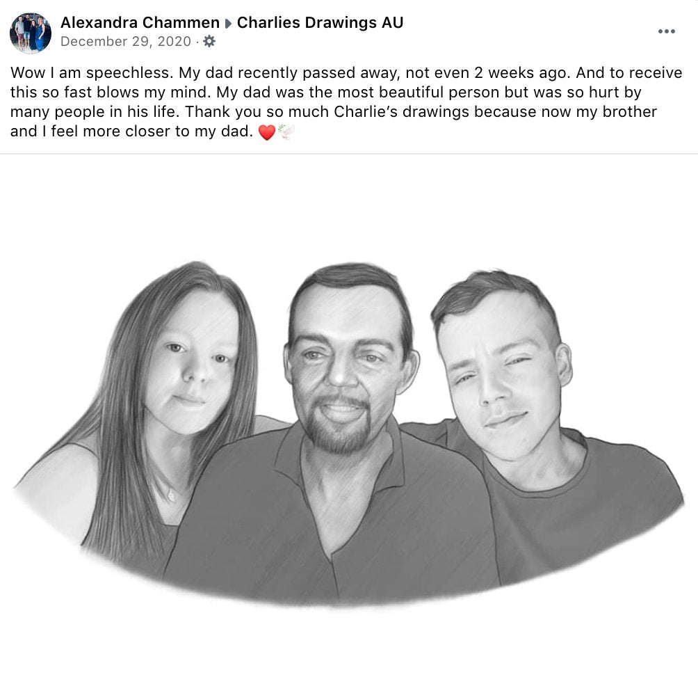 Black & White Portrait Detailed 🇬🇧 30 x 40cm Portraits - charliesdrawings