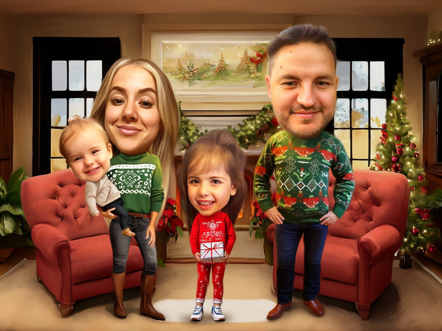 ๐ Exclusive First Look: 50% Off Our New Christmas Portraits - 24 Hours Only! - Charlie's Drawings
