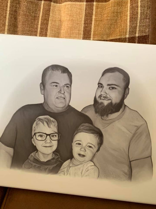 5 reasons to get a portrait of your family - Charlie's Drawings