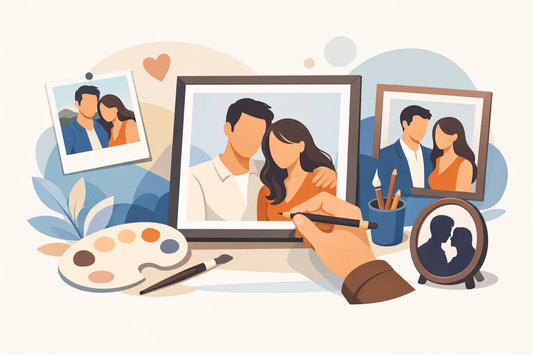 A Guide to Custom Couple Portraits - Charlie's Drawings