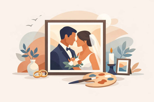 A Wedding Photo Art Alternative to Keep Forever - Charlie's Drawings