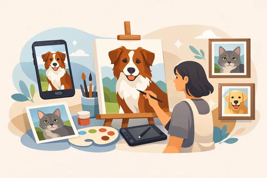 Custom Pet Portrait From Photo Guide - Charlie's Drawings