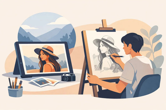 How Artists Draw From Photos Naturally - Charlie's Drawings