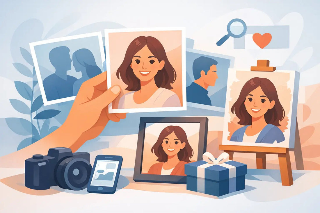How to Choose a Photo for a Portrait Gift - Charlie's Drawings