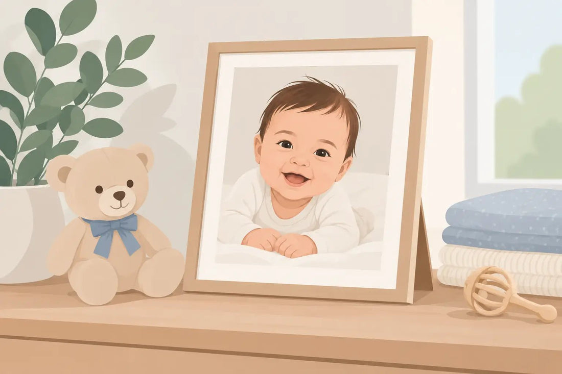 How to Create a New Baby Portrait They’ll Treasure - Charlie's Drawings