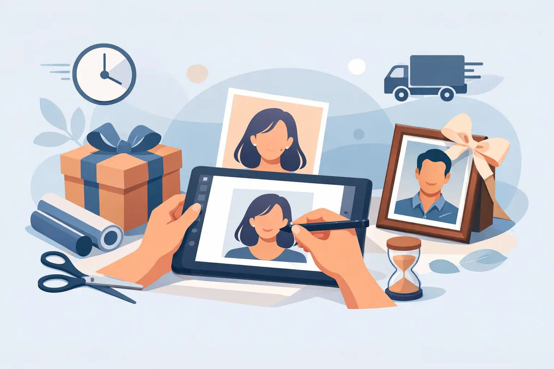 How to Create a Portrait Gift Fast - Charlie's Drawings