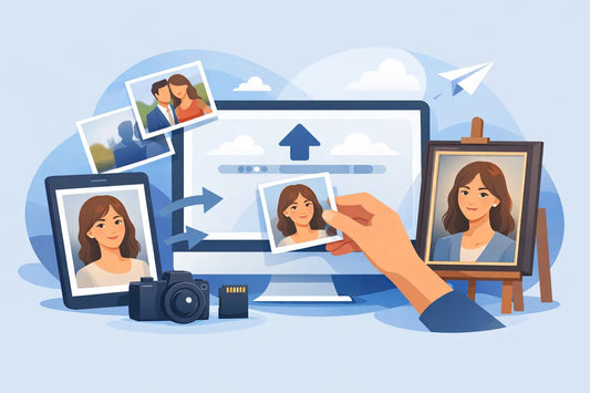How to Upload Photos for Portrait Commission - Charlie's Drawings