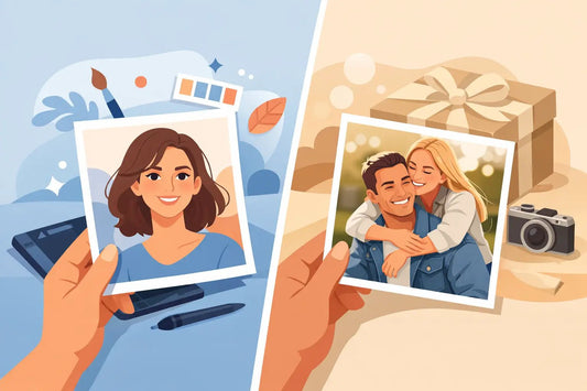 Portrait Illustration vs Photo Gift: Which Wins? - Charlie's Drawings