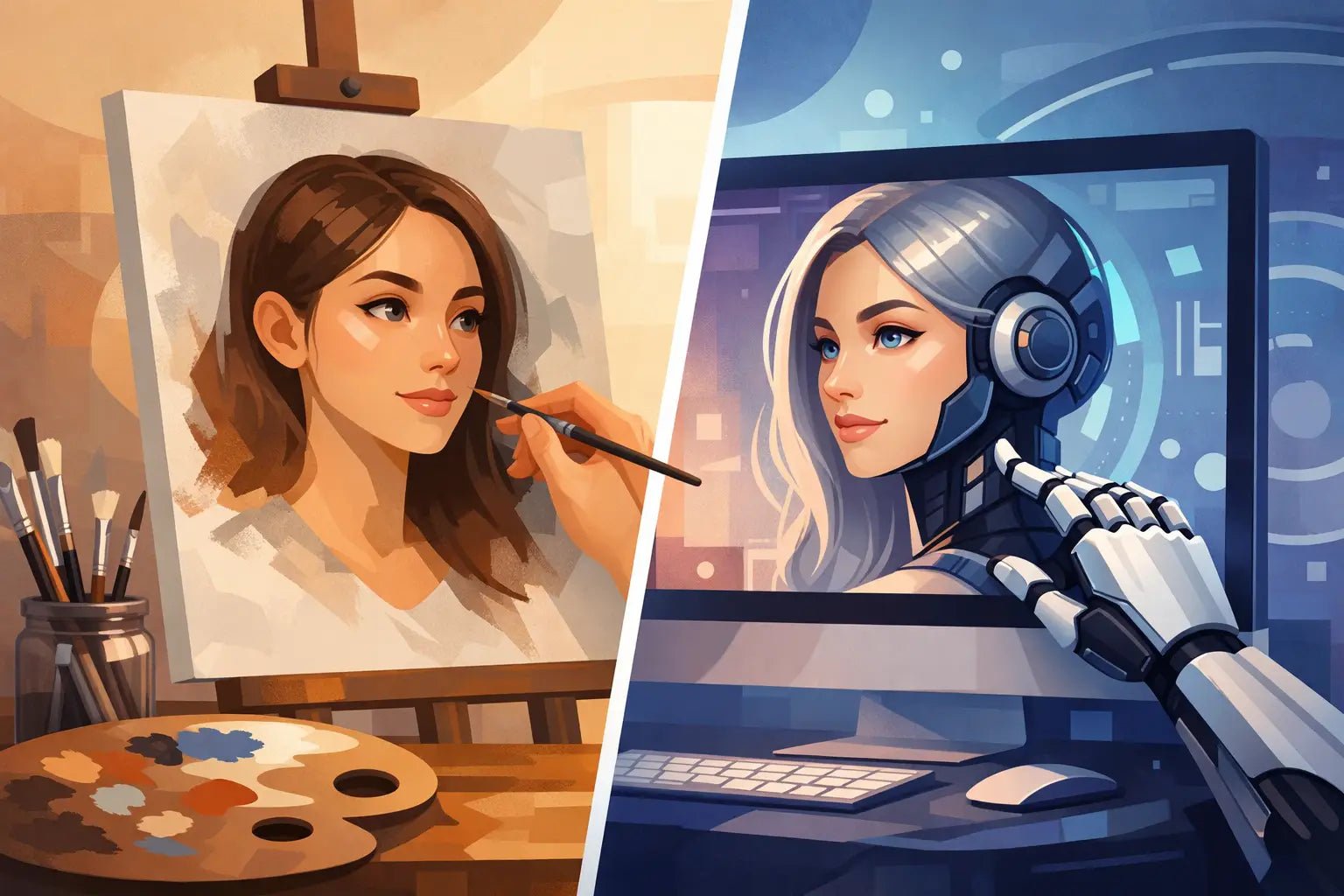 Real Artist or AI Portrait? What Feels Better – Charlie's Drawings