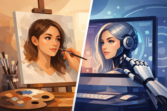 Real Artist or AI Portrait? What Feels Better - Charlie's Drawings