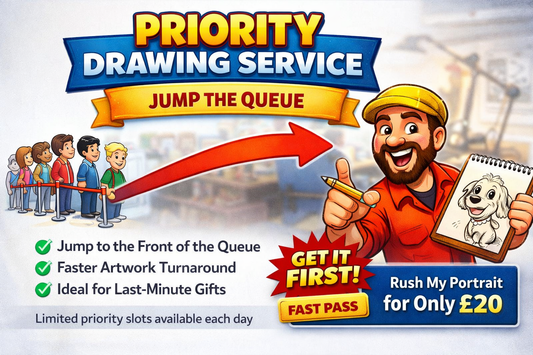 Priority Drawing Service – Jump the Queue - Charlie's Drawings