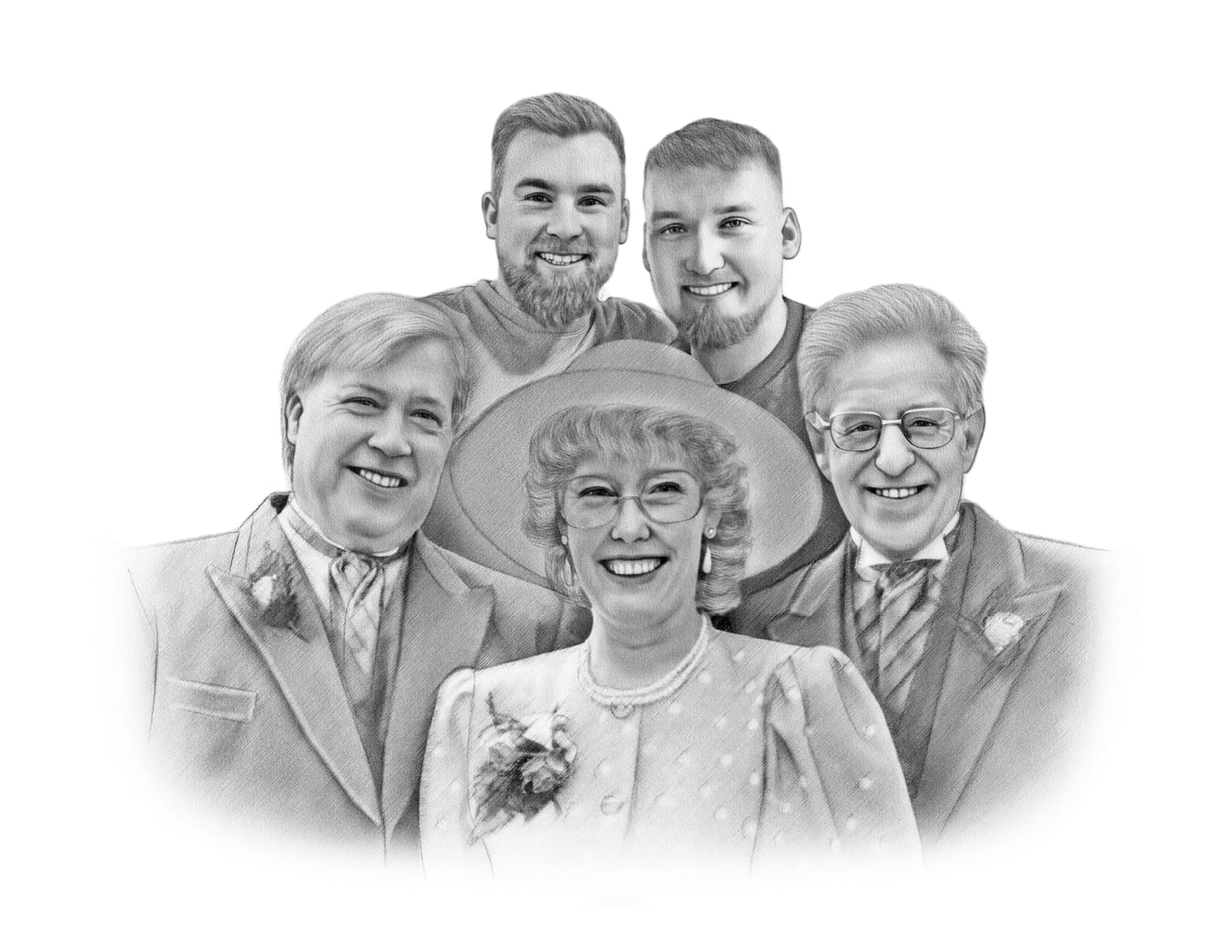 Charlie's Drawings' Emotional Family Portraits - Charlie's Drawings