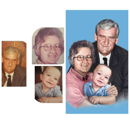Color Digital Portrait 🇺🇸 USA DELIVERY