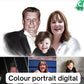 Colour Portrait Digital 🇬🇧 30 x 40cm Portraits - charliesdrawings