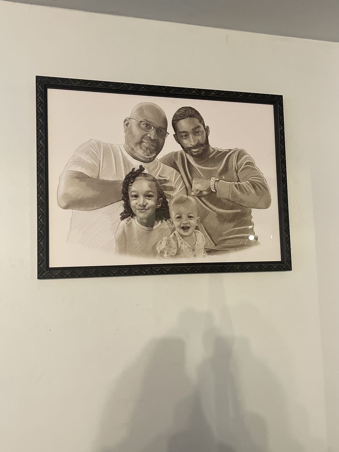 Embrace Eternity: Unforgettable Custom Portraits Bridging Generations - Charlie's Drawings